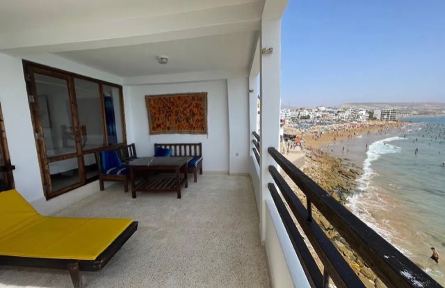 Ocean view from the beachfront terrace