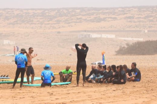 Beach surf lesson
